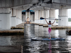 Paddler on an all-around board