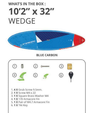 2023 Starboard SUP 9’2x32” -  Wedge Blue Carbon (Special Order)
