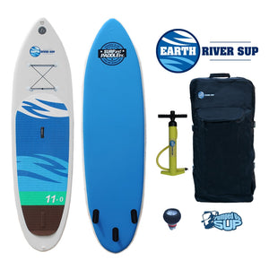 Earth River SUP 11'0"x34"Inflatable Stand Up Paddle Board 2016
