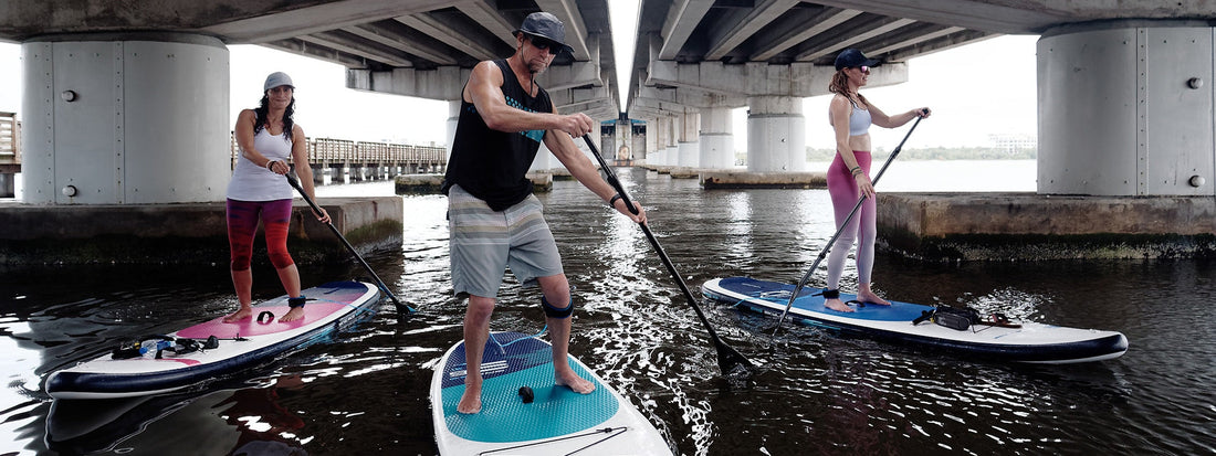 Crossover SUP inflatable paddled by men and women