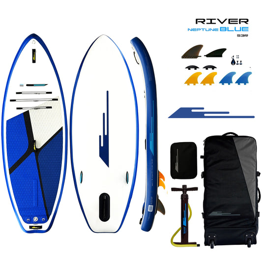 Earth River SUP 8-9 RIVER S3R-MKII - NEPTUNE Inflatable Paddle Board (8'9"x35"x6")