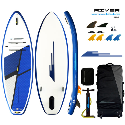 Earth River SUP 9-7 RIVER S3R-MKII - NEPTUNE Inflatable Paddle Board (9'7"x36"x6")