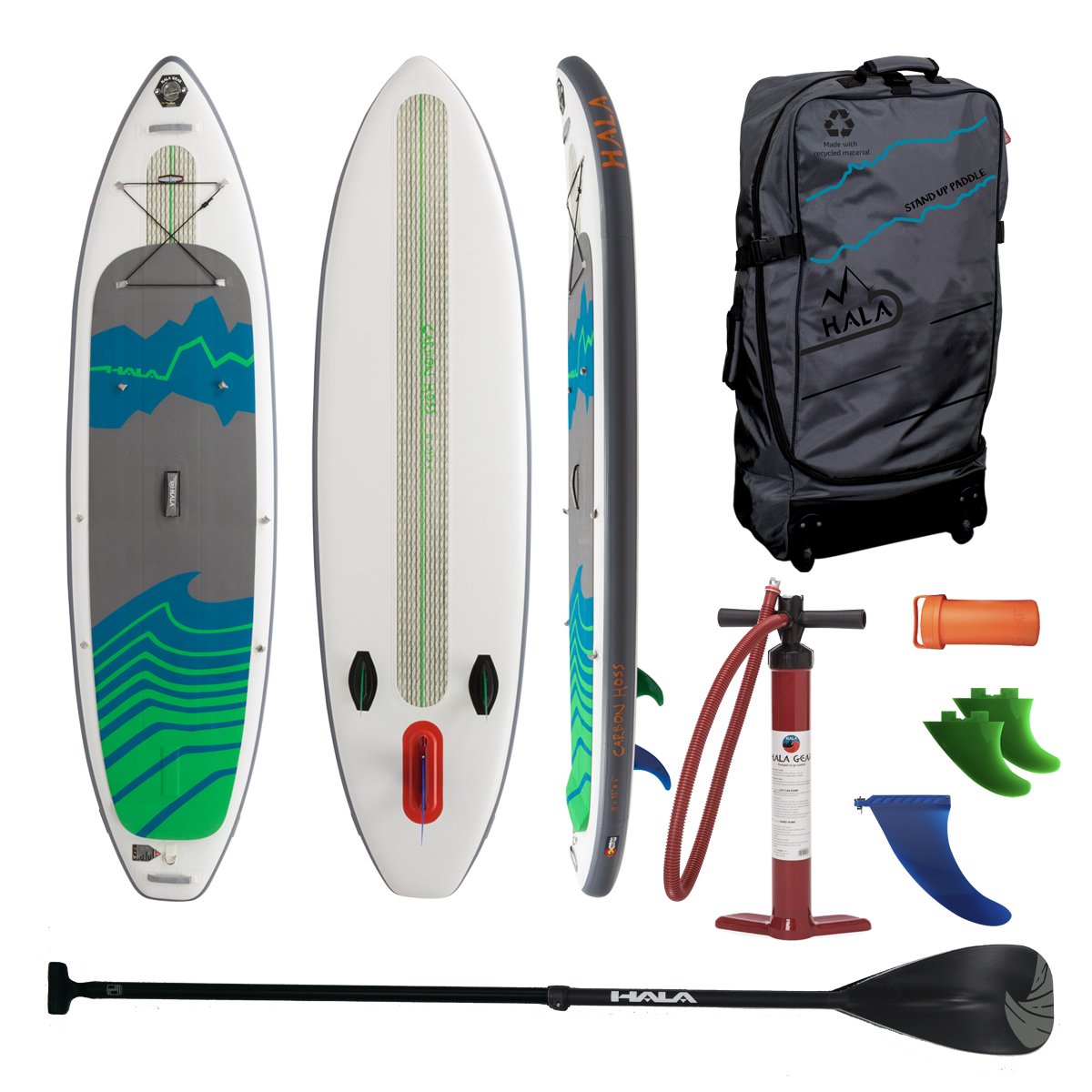 OPEN BOX HALA CARBON HOSS Inflatable SUP (11'0" x 33" x 6") 2023