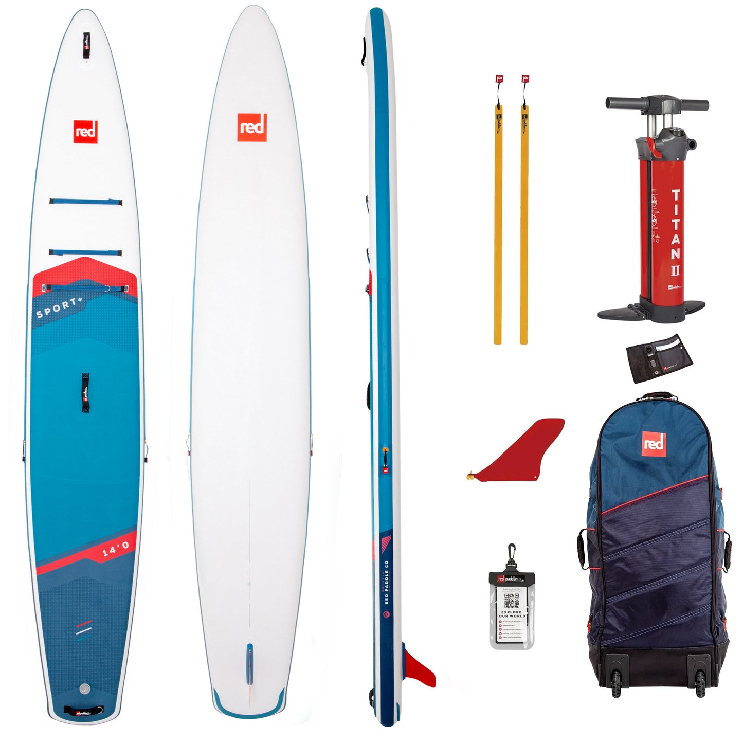 Red Paddle Co 14' Sport Plus Inflatable SUP
