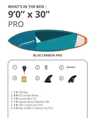 2023 Starboard SUP 9’x30” Pro - Blue Carbon Pro (Special Order)
