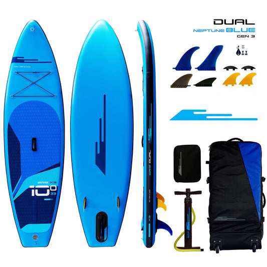 Earth River SUP DUAL 10-0 X3 (GEN 3) NEPTUNE Inflatable Paddle Board (10'0"x33"x6")