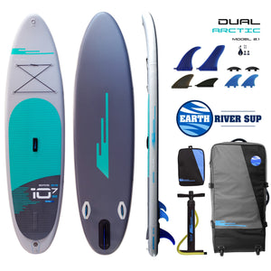 Earth River SUP DUAL 10-7 S3 (MODEL 2.1) ARCTIC Inflatable Paddle Board