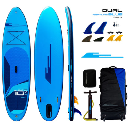 Earth River SUP DUAL 10-7 S3 (GEN 3) NEPTUNE Inflatable Paddle Board (10'7"x32"x5")