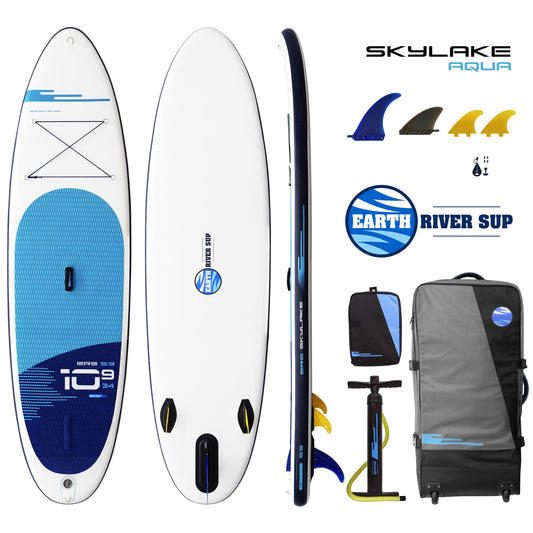 OPEN BOX Earth River SUP SKYLAKE 10-9 S3  AQUA Inflatable Paddle Board