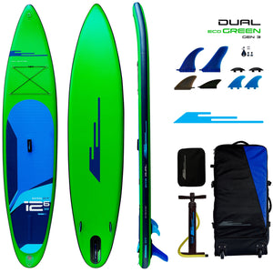 Earth River SUP DUAL 12-6 GT (GEN 3) GREEN Inflatable Paddle Board (12'6"x32"x6")