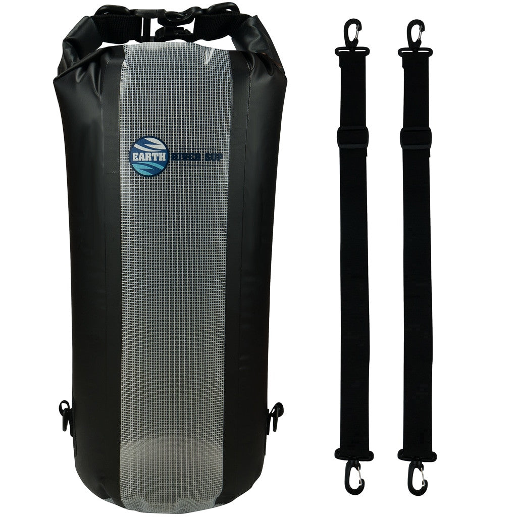 Earth River SUP Dry Bag With Backpack Straps and Translucent Window