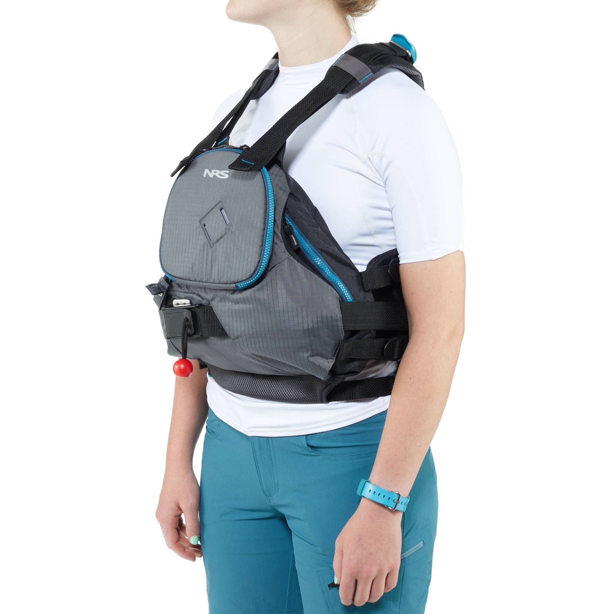 NRS ZEN ライフジャケット グレー/グリーン NRS ZEN RESCUE PFD Life Jacket - Charcoal | Teal