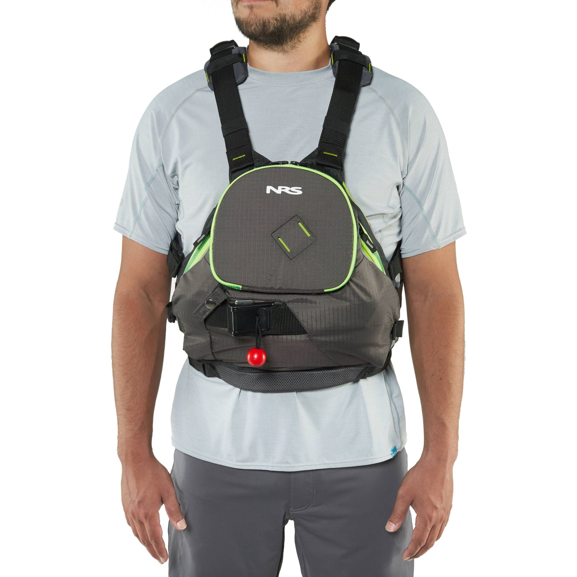 NRS ZEN RESCUE PFD Life Jacket - Charcoal | Lime – Pumped Up Sup