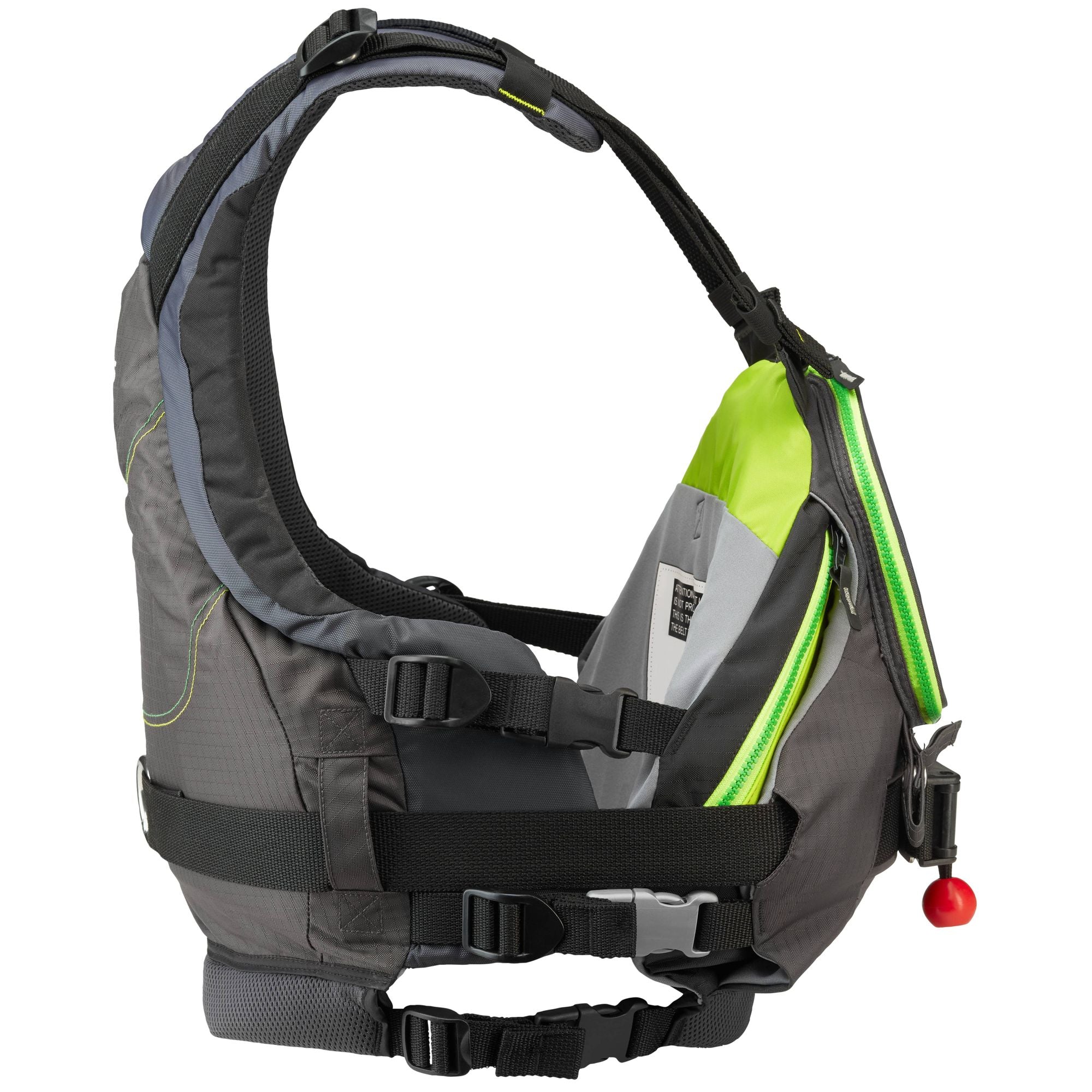 NRS ZEN RESCUE PFD Life Jacket - Charcoal | Lime – Pumped Up Sup