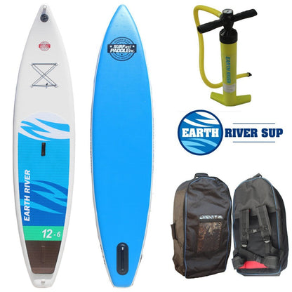 Earth River SUP 12'6"x32" Inflatable Stand Up Paddle Board 2016 - RED Badge
