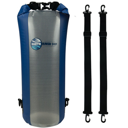 Earth River SUP Dry Bag With Backpack Straps and Translucent Window