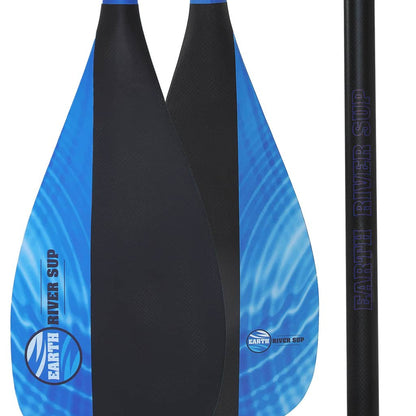 Earth River SUP Carbon Black V2 - FULL Carbon Paddle - Blue Lake