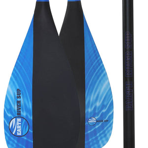 Earth River SUP Carbon Black V2 - FULL Carbon Paddle - Blue Lake