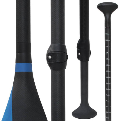Earth River SUP Carbon Black V2 - FULL Carbon Paddle - Blue Lake