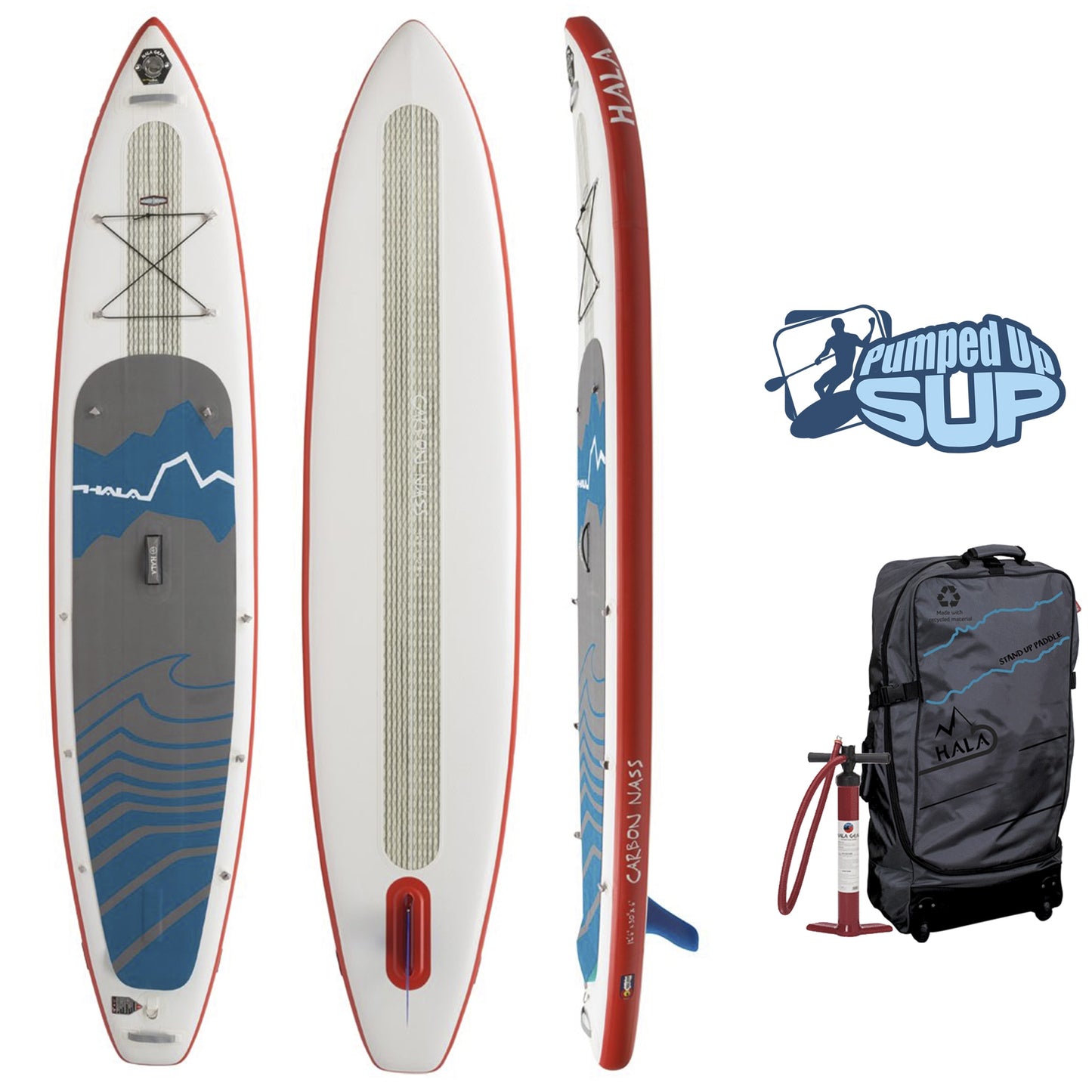 HALA CARBON NASS 12'6 Inflatable SUP (12'6 x 30" x 6") 2022