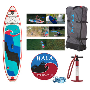 HALA CARBON STRAIGHT UP Inflatable SUP (10'6 x 32" x 6")