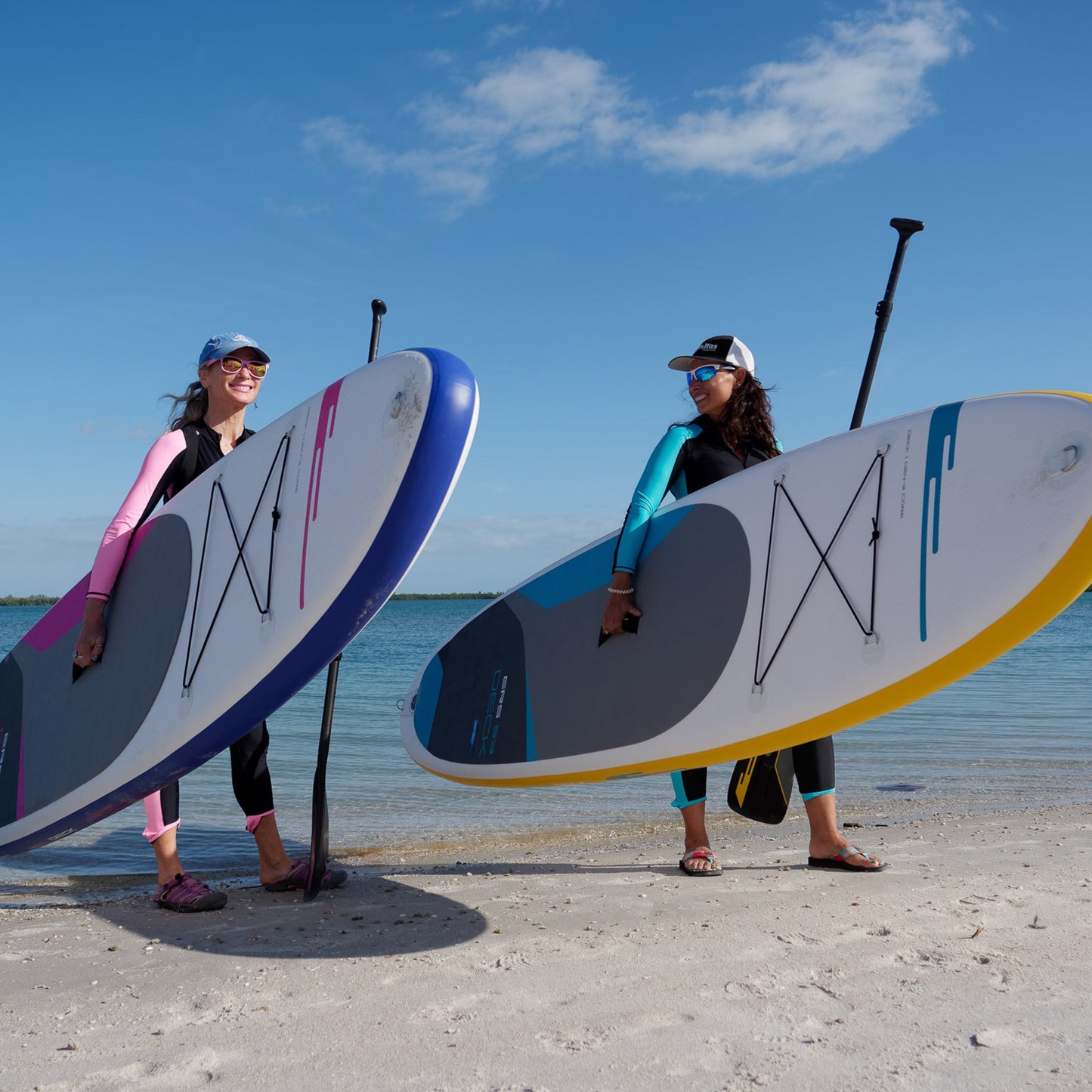 Earth River SUP DECK 9-6 S3 (GEN 3) AQUA Inflatable Paddle Board (9'6"x31"x5")