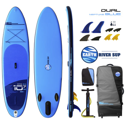 Earth River SUP DUAL 10-7 S3 NEPTUNE BLUE Inflatable Paddle Board - Open Box -RESERVED