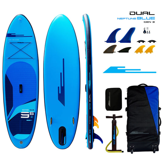 Earth River SUP DUAL 9-6 S3 (GEN 3) NEPTUNE Inflatable Paddle Board (9'6"x31"x5")