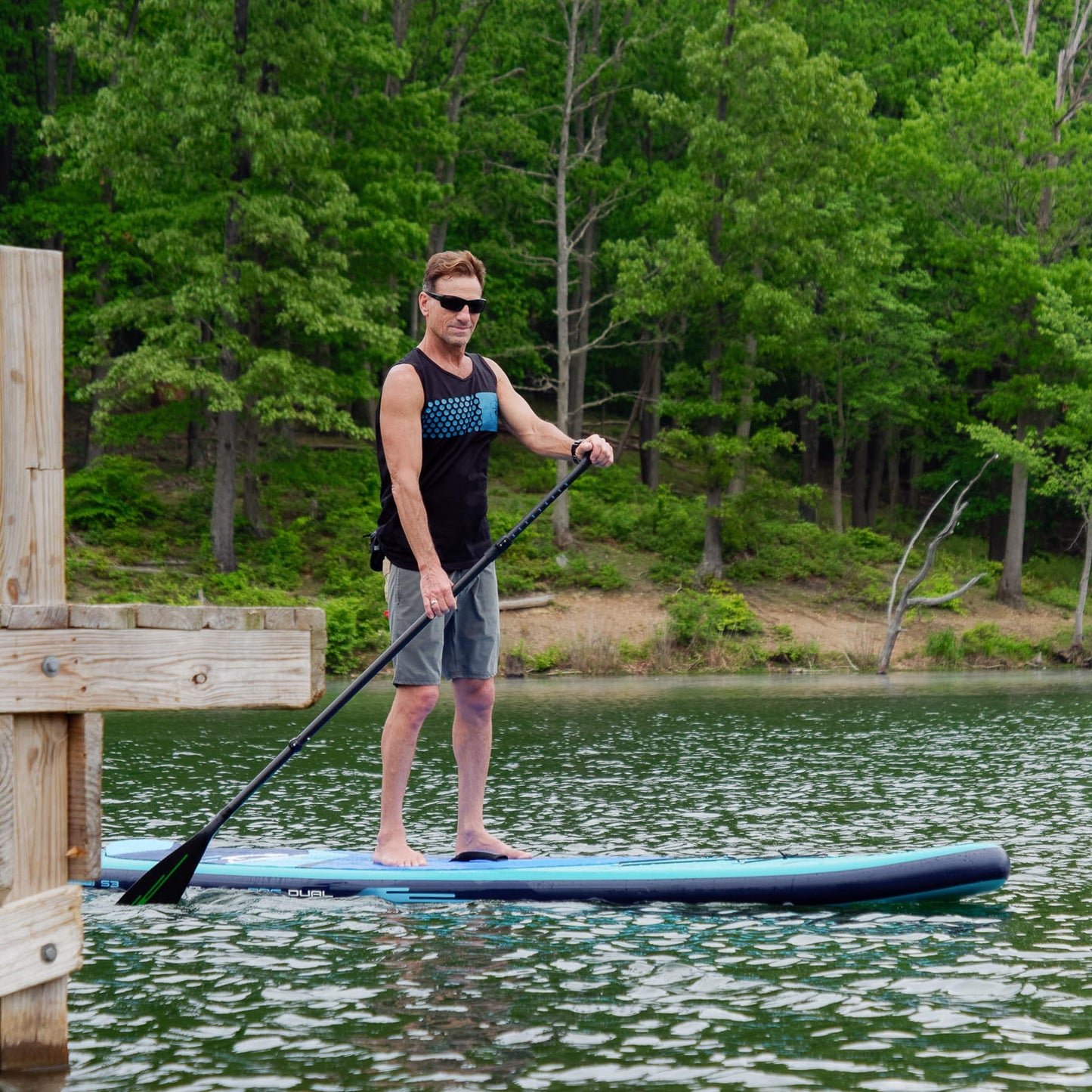 Earth River SUP DUAL 10-7 S3 (GEN 3) AQUA Inflatable Paddle Board (10'7"x32"x5")