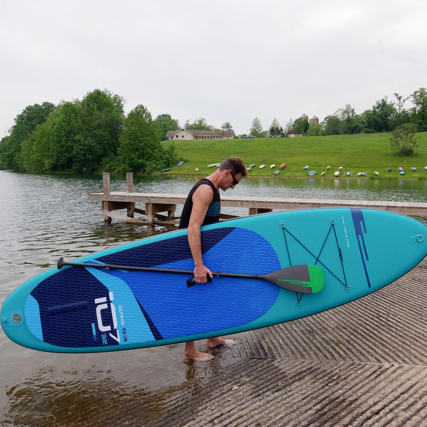 Earth River SUP DUAL 10-7 S3 (GEN 3) AQUA Inflatable Paddle Board (10'7"x32"x5")