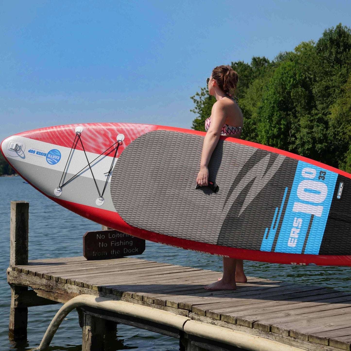 Earth River SUP 10-0 V3 Inflatable Paddle Board 2019/2020 (10'0"x33"x6") RED