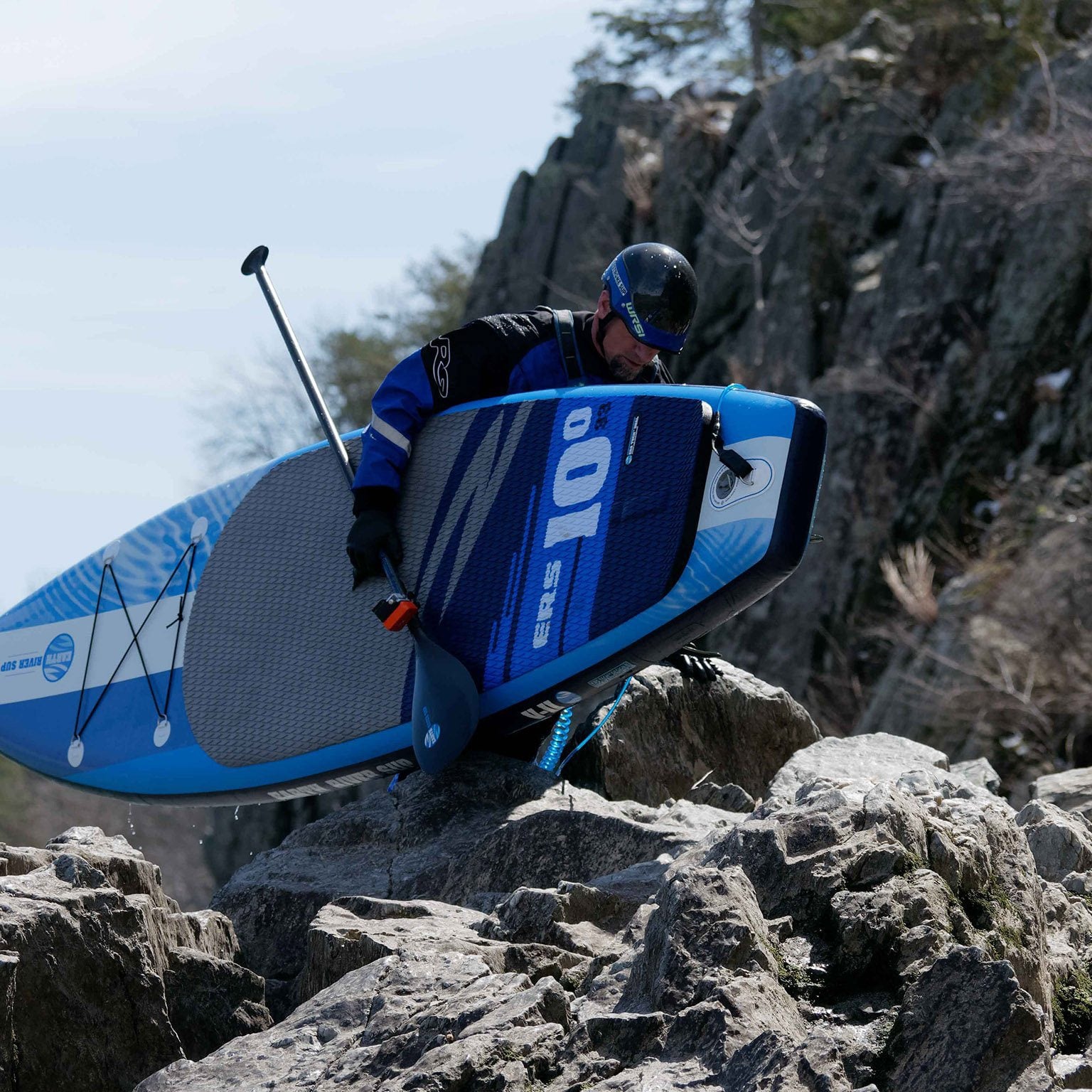 Earth River SUP 10-0 V3 Inflatable Paddle Board 2019/2020 (10'0"x33"x6") BLUE