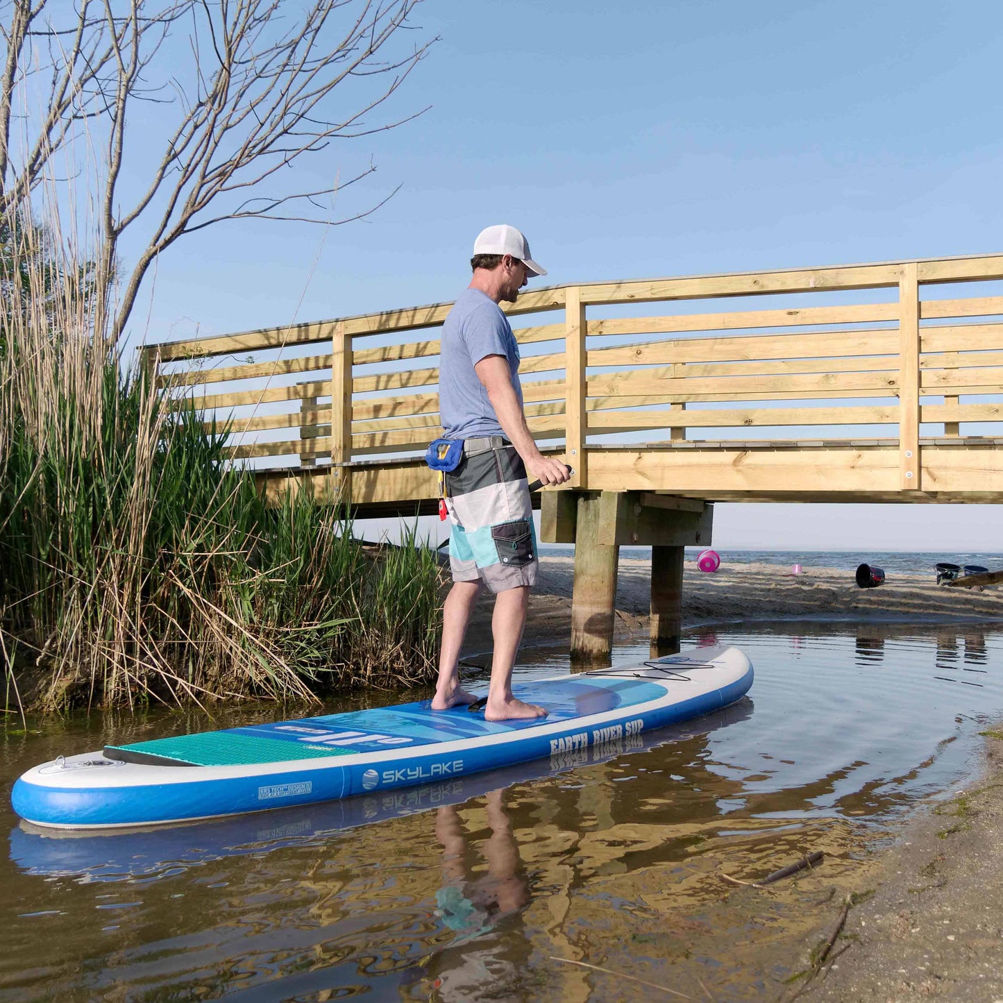 Earth River SUP 11-0 SKYLAKE BLUE™ Inflatable Paddle Board 2019/2020 (11'0"x34"x5") - RESERVED