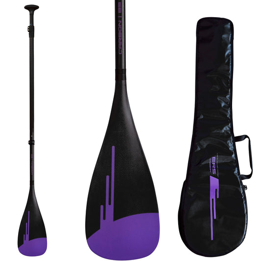 ERS CARBON 85 SUP PADDLE - 3 PIECE (GEN-3) - PURPLE