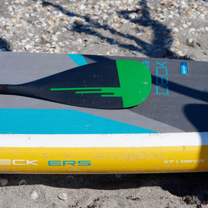 ERS CARBON 95 SUP PADDLE - 3 PIECE OR 1 PIECE OPTION (GEN-3) - GREEN