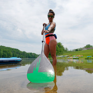 ERS CARBON 95 SUP PADDLE - 3 PIECE OR 1 PIECE OPTION (GEN-3) - GREEN