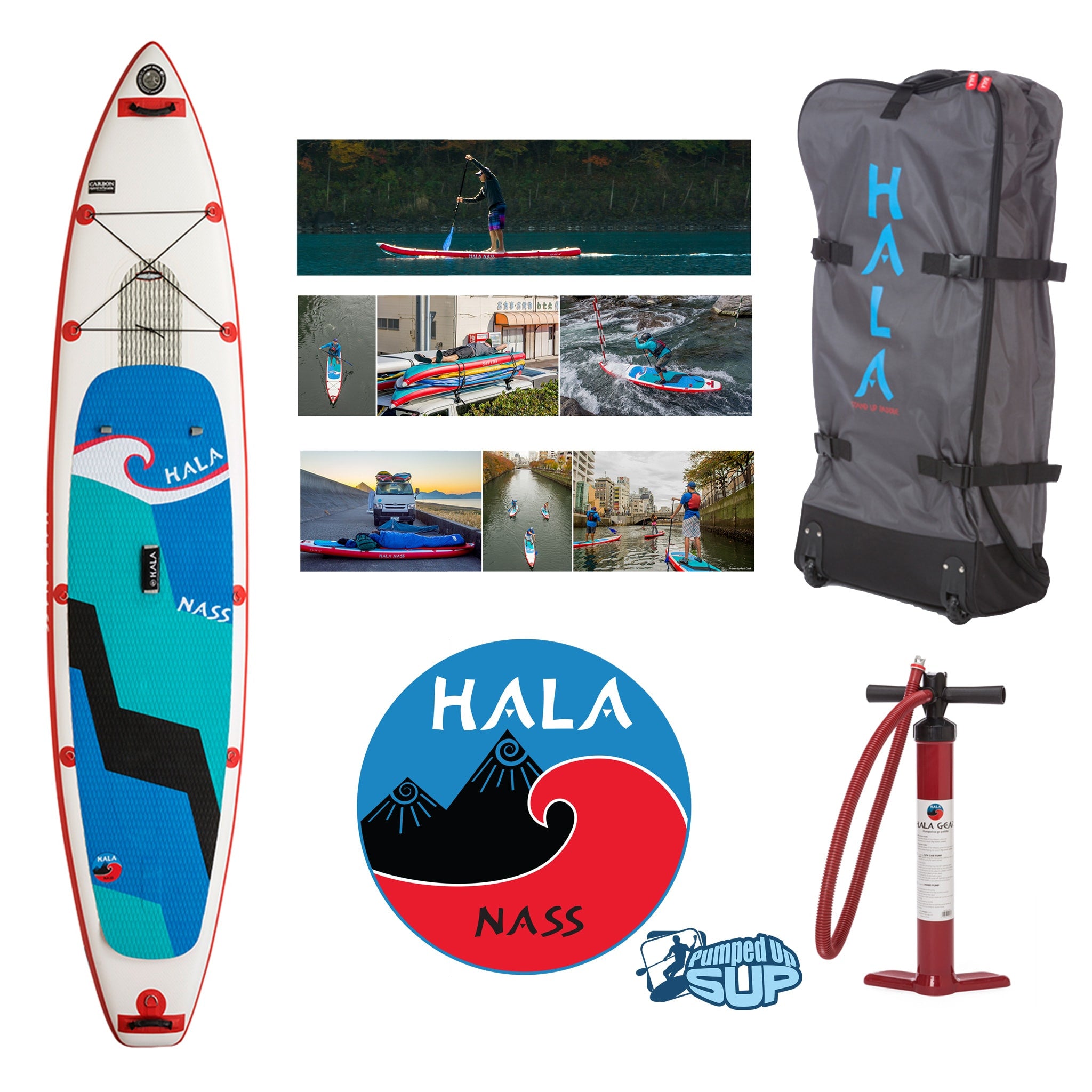 HALA CARBON NASS 12'6 Inflatable SUP (12'6 x 30