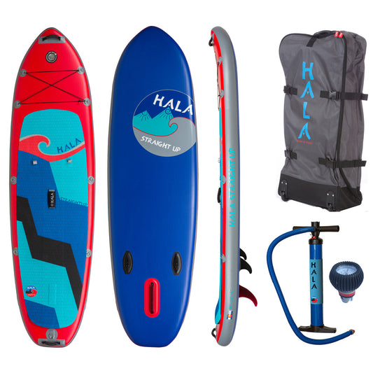 Hala Straight Up 10"x33" Inflatable Stand Up Paddle Board