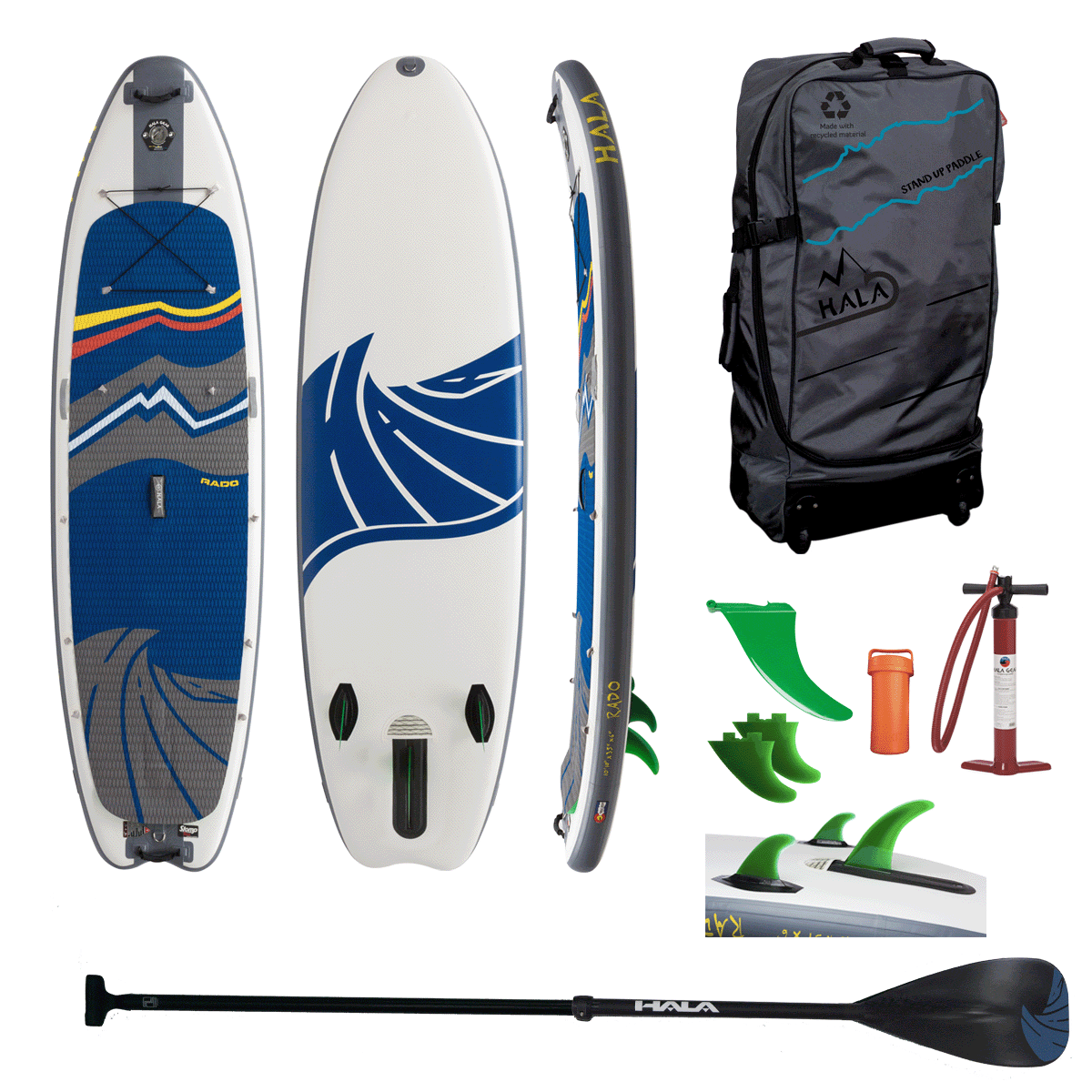 HALA RADO Inflatable SUP (10'10" x 35" x 6")