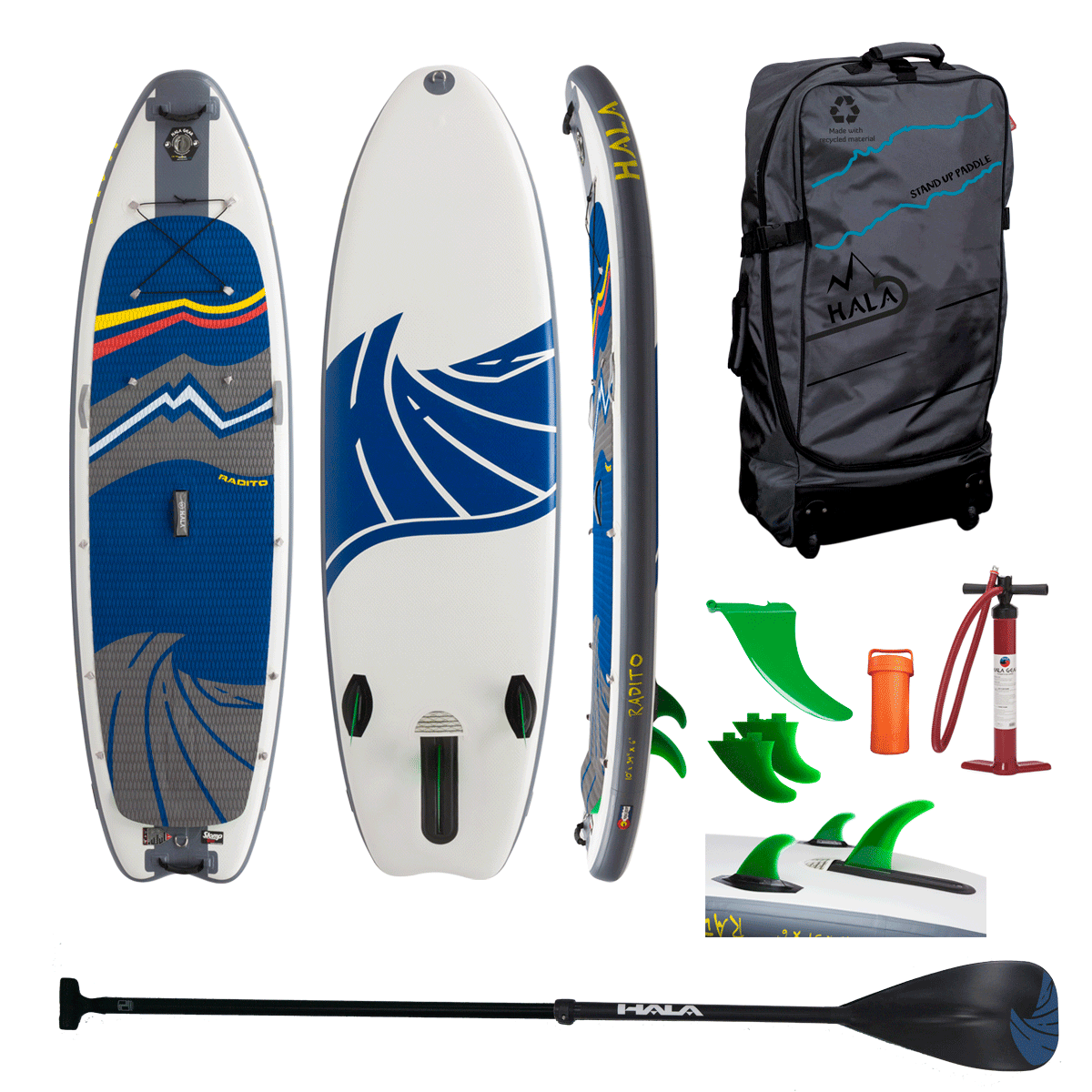 HALA RADITO Inflatable SUP (10'0" x 34" x 6")