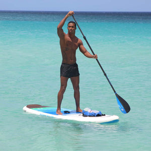 Earth River SUP Carbon Black V2 - FULL Carbon Paddle - Blue Lake