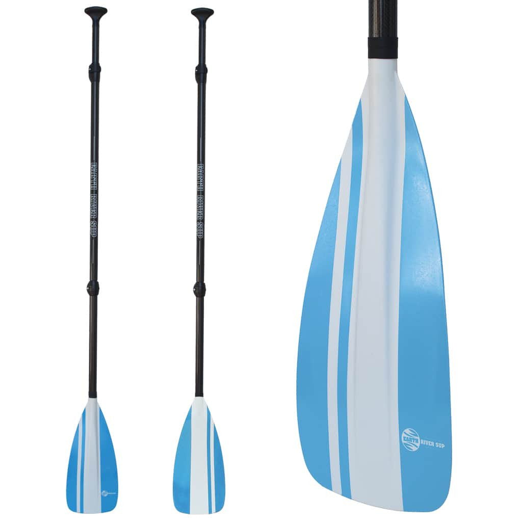 Earth River SUP NRF Blade + FIBERGLASS Shaft 3 Piece Travel Paddle