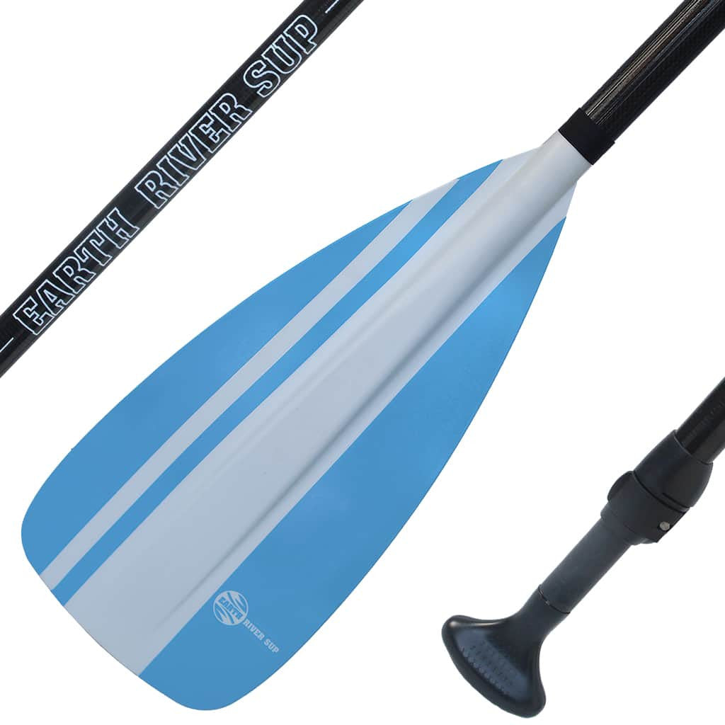 Earth River SUP NRF Blade + FIBERGLASS Shaft 3 Piece Travel Paddle