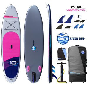 Earth River SUP DUAL 10-7 S3 MAGENTA Inflatable Paddle Board - RESERVED