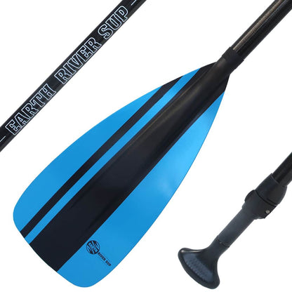 Earth River SUP NRF Blade + FIBERGLASS Shaft 3 Piece Travel Paddle