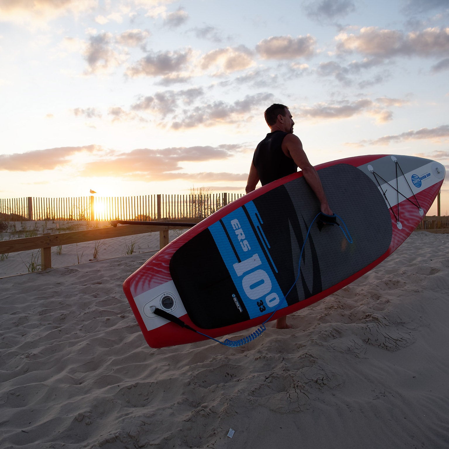 Earth River SUP 10-0 V3 Inflatable Paddle Board 2019/2020 (10'0"x33"x6") RED