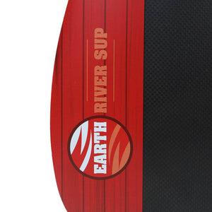 Earth River SUP Carbon Black V2 - FULL Carbon Paddle - Redwood
