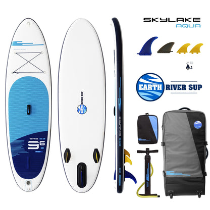 OPEN BOX Earth River SUP SKYLAKE 9-6 S3 AQUA Inflatable Paddle Board