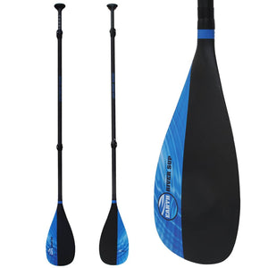 Earth River SUP Carbon Black V2 - FULL Carbon Paddle - Blue Lake