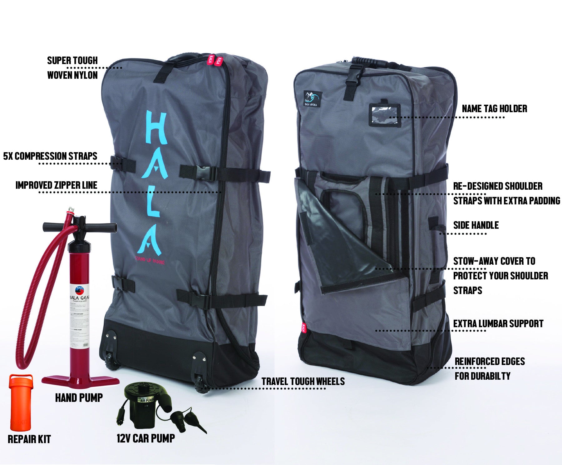 HALA CARBON NASS 12'6 Inflatable SUP (12'6 x 30" x 6")